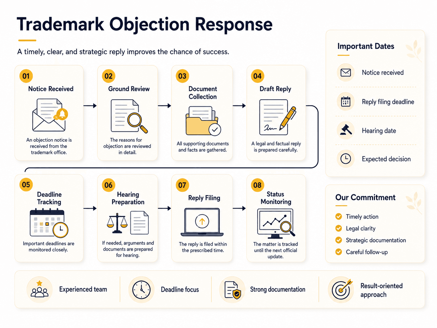 Trademark Objection Guide infographic